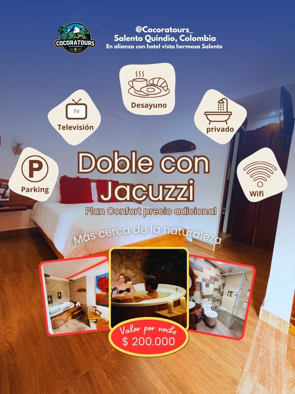 Plan con hospedaje Valle del Cocora y Salento Quindío