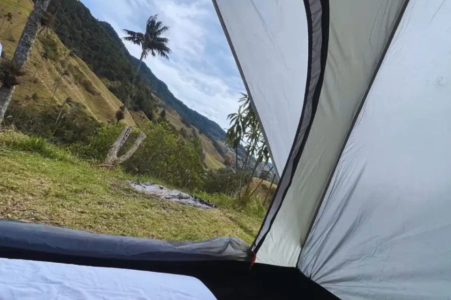 Zona de camping Hebron valle del cocora