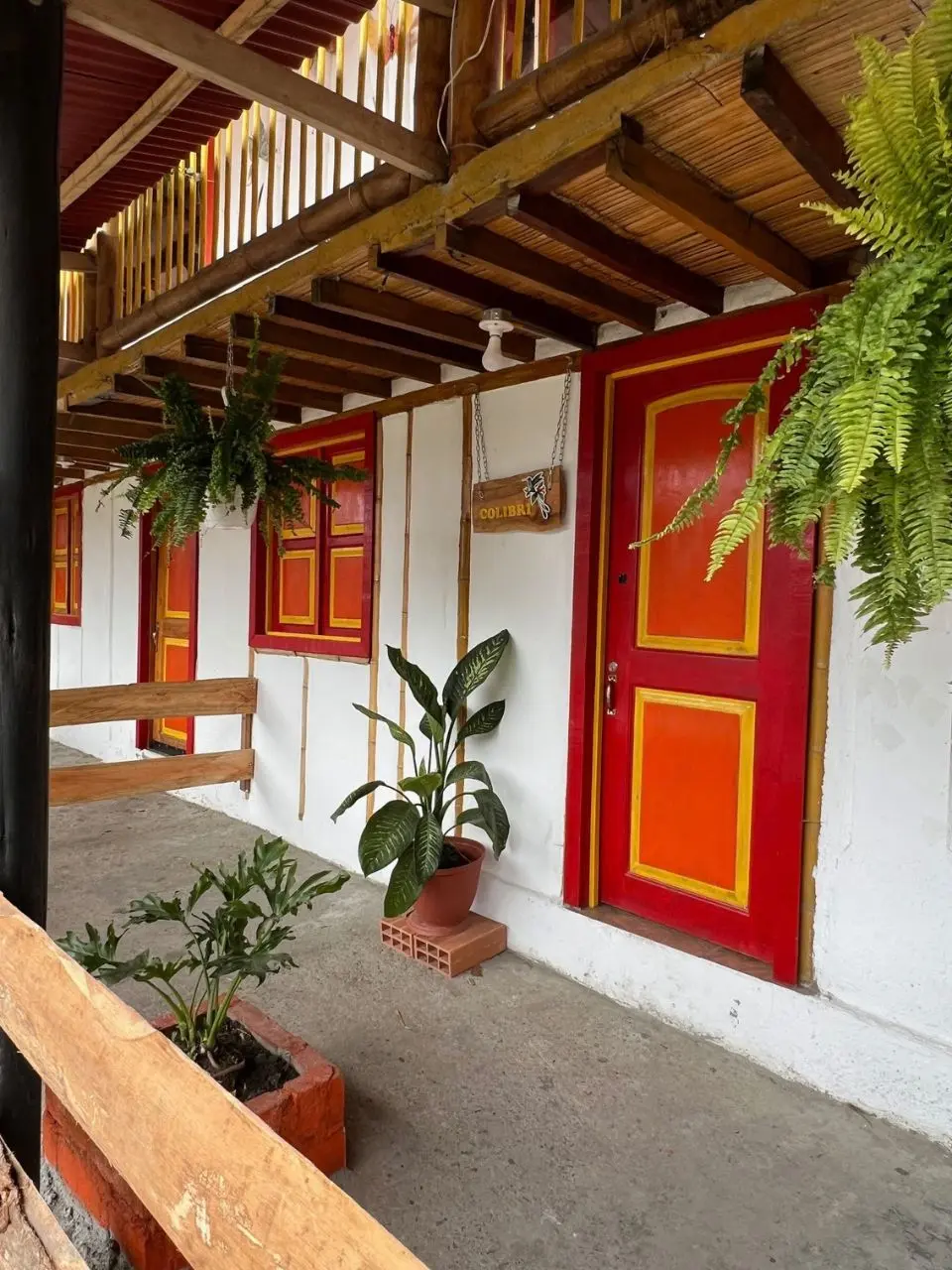 Habitacion doble interna Hebron valle del cocora